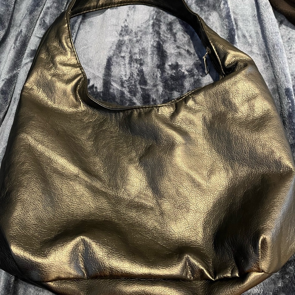 Black Floral Graphic Women's Bag - Picture 3 of 4